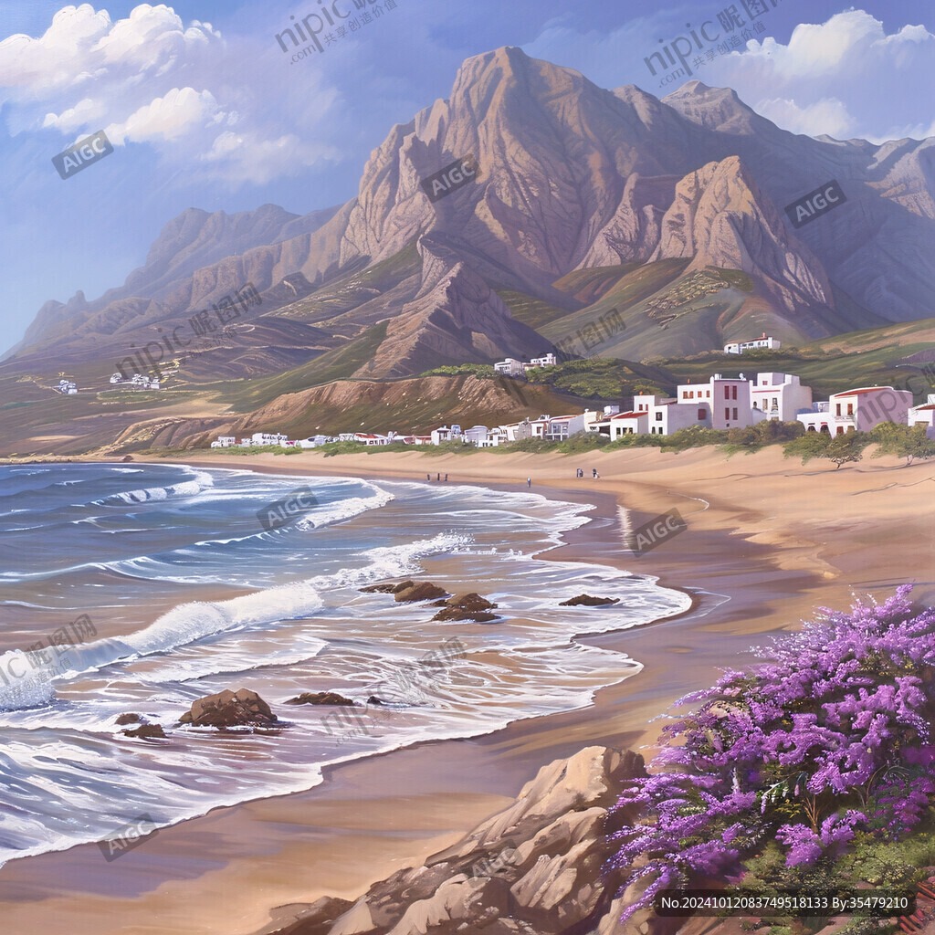 海岸风景画
