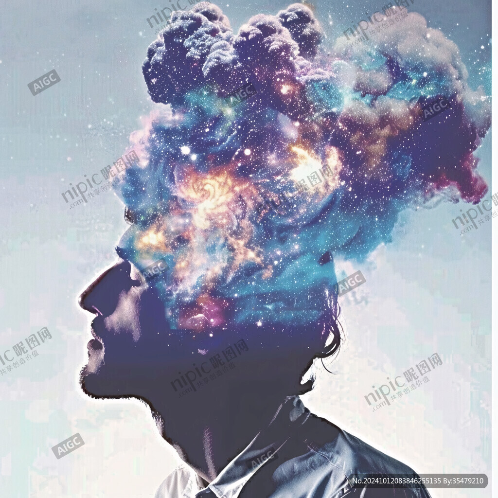 抽象艺术梦幻星空素材