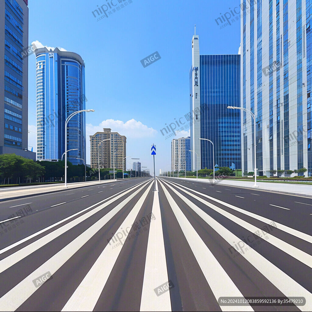 十字路口道路街景