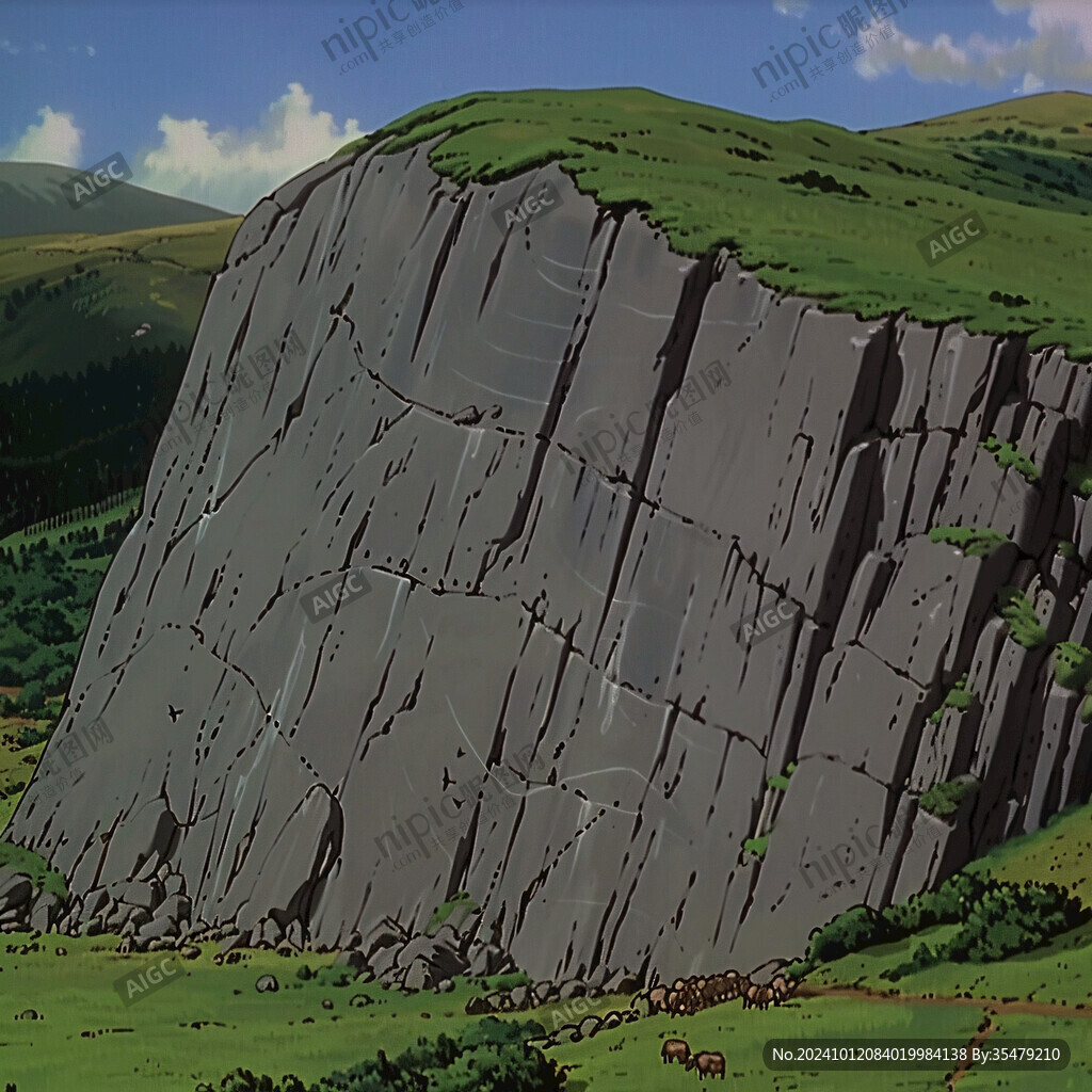 地震山石