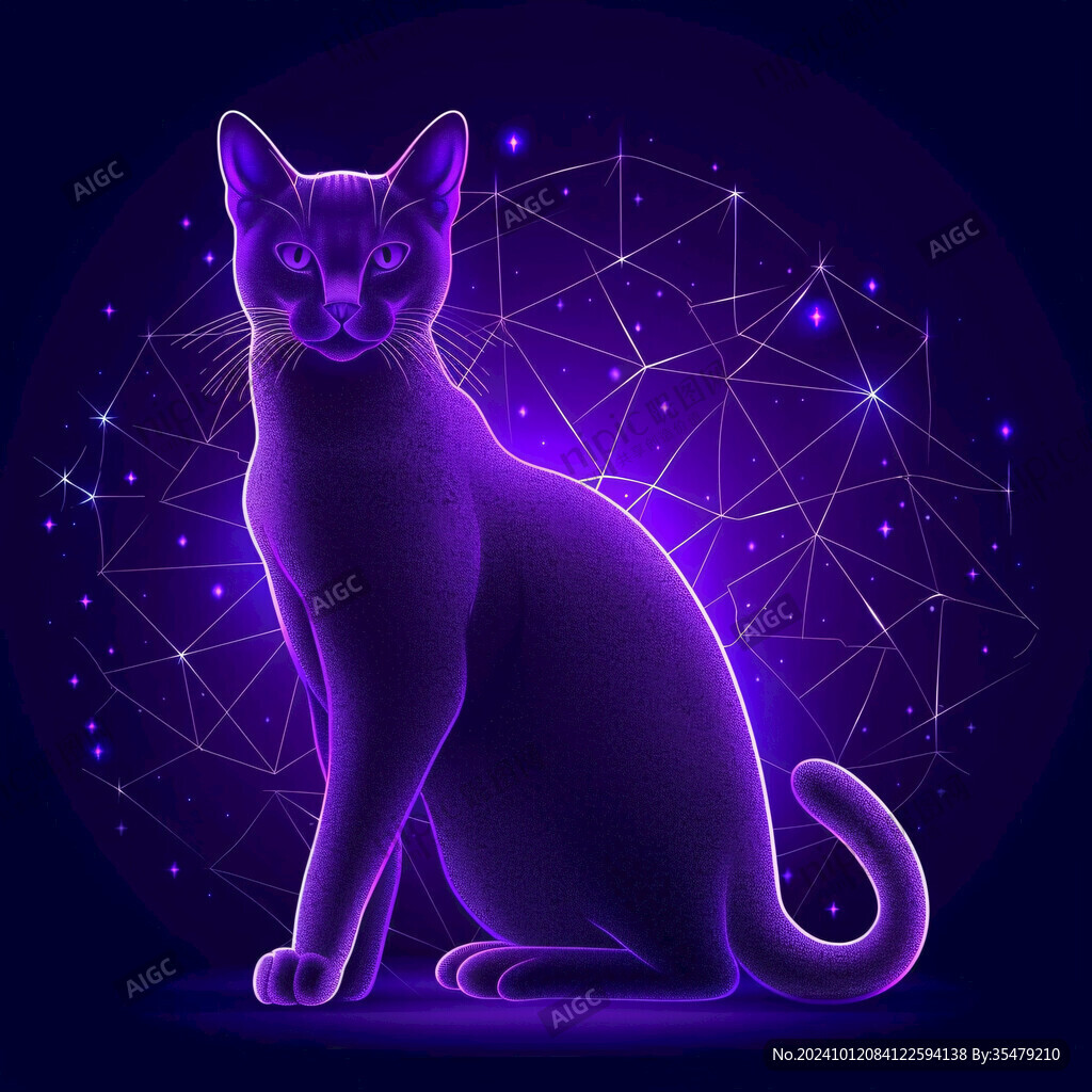 动物星空图案