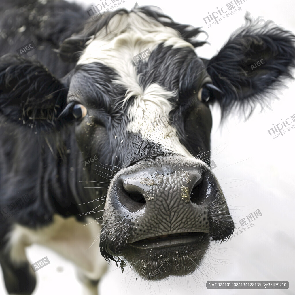 奶牛面部高清图片