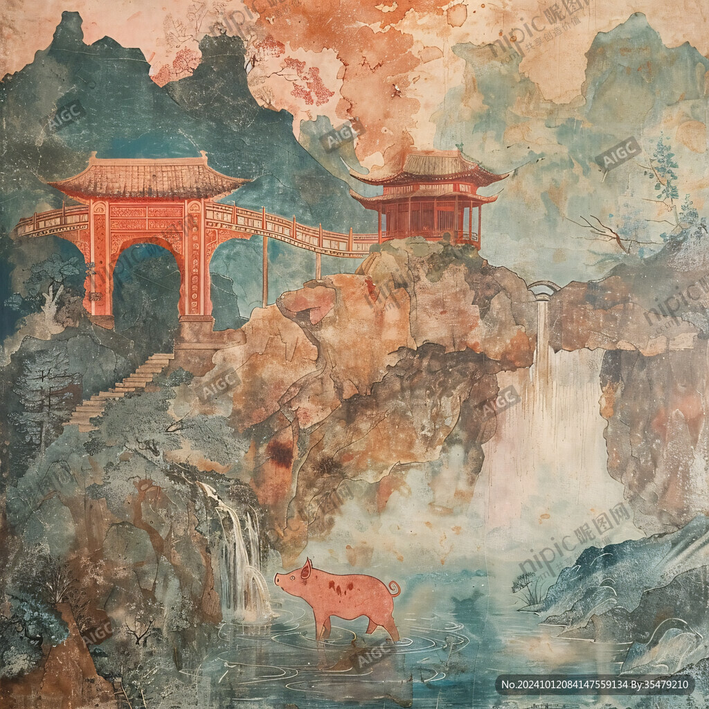 爱晚亭插画