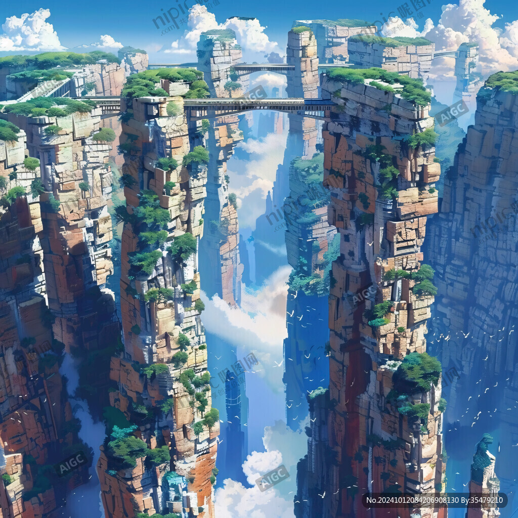 浮游岛天空之城