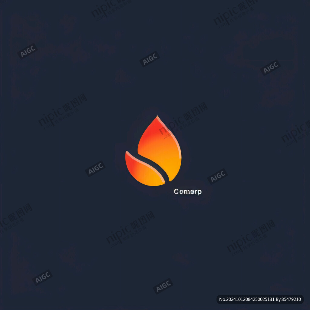 水滴火焰结合logo