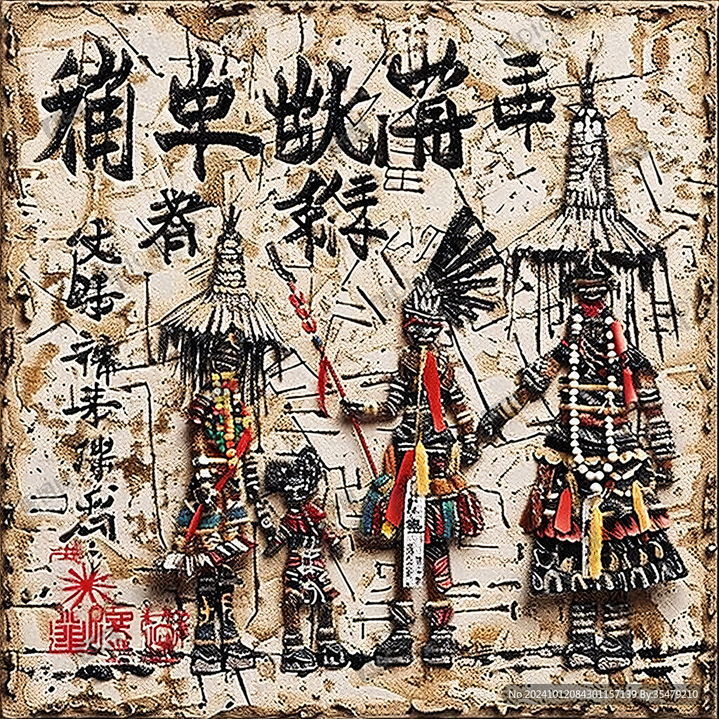 芦笙浮雕