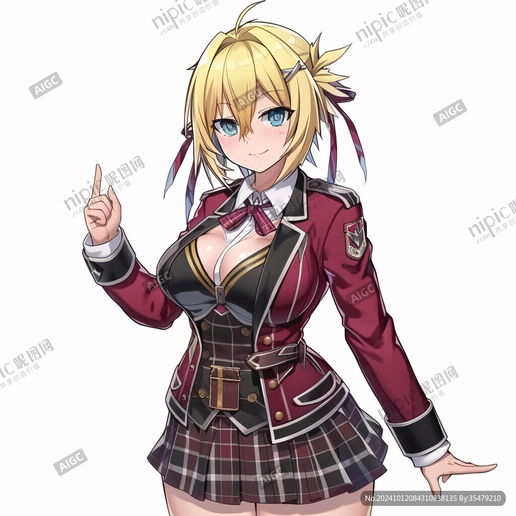 卡通动漫制服女孩