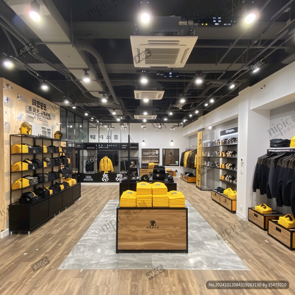 男装专卖店内景环境