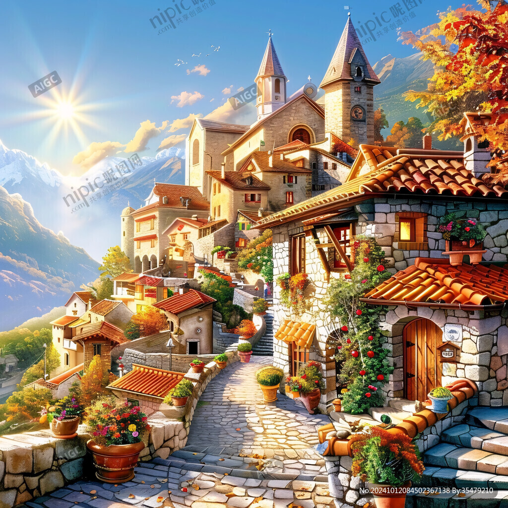 欧美小镇情景主题