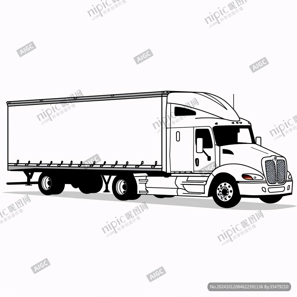 素材大货车