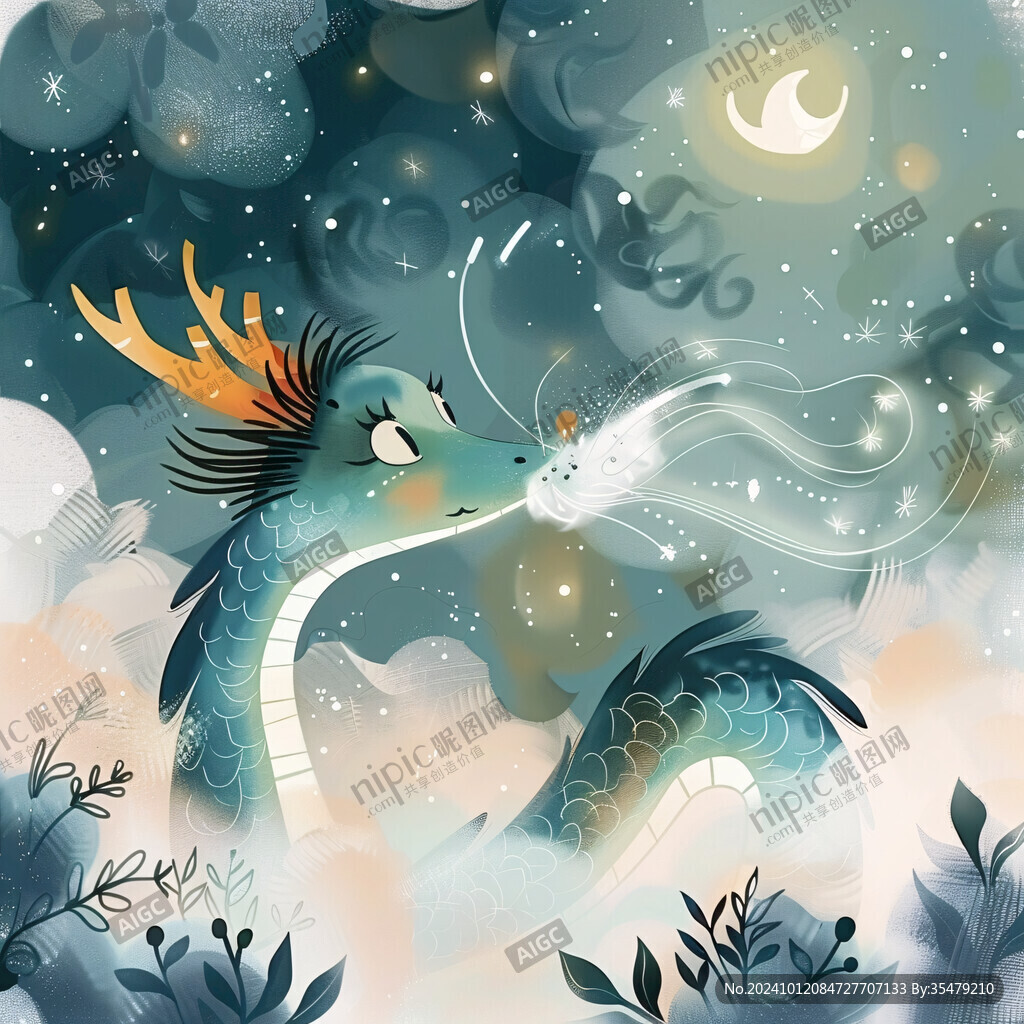 飞龙在天插画