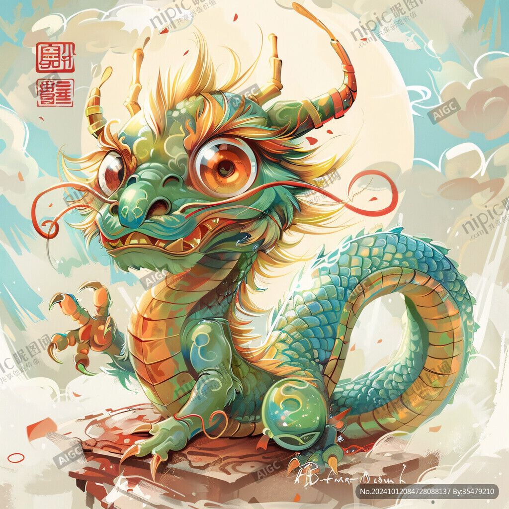 龙年国潮插