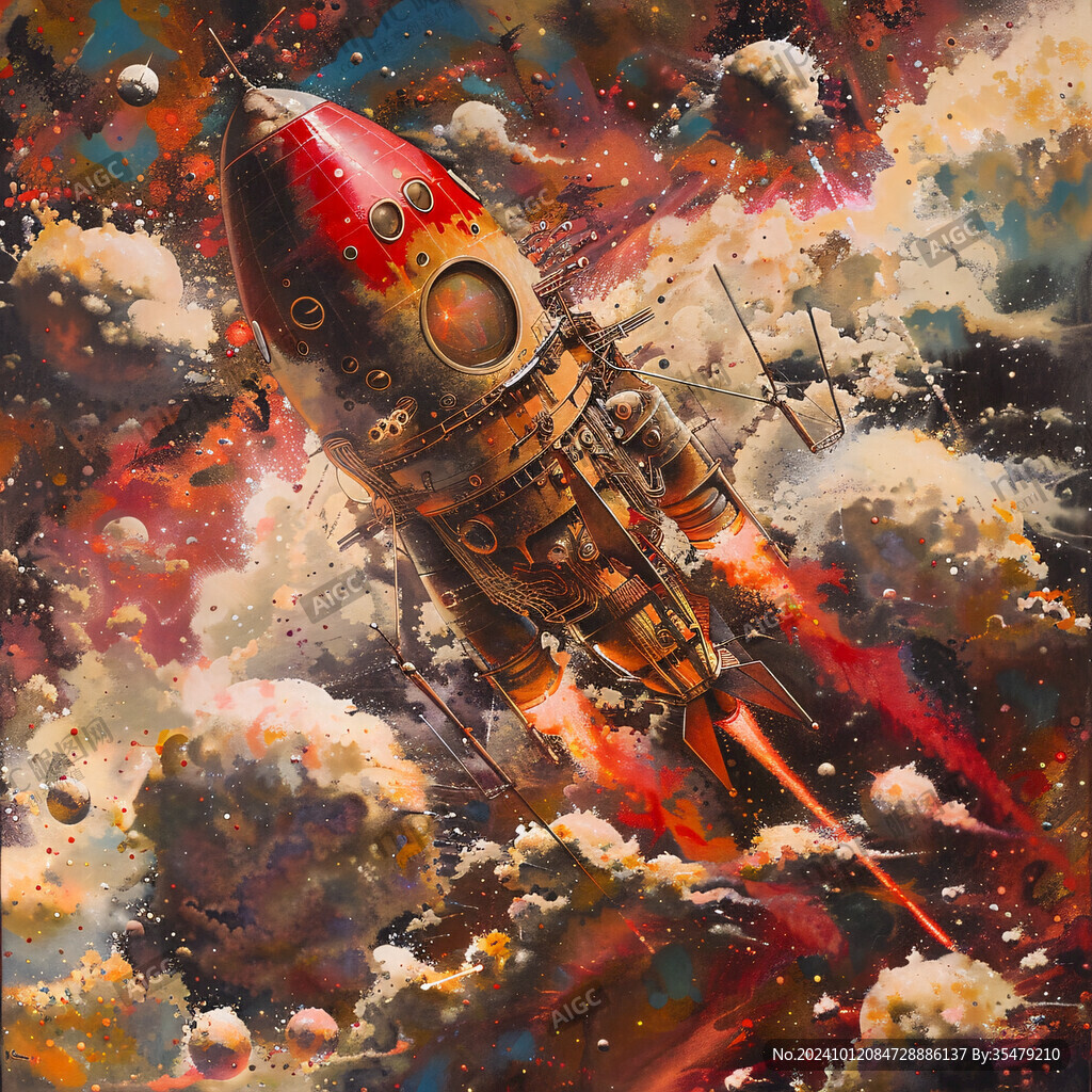 宇宙大战壁画