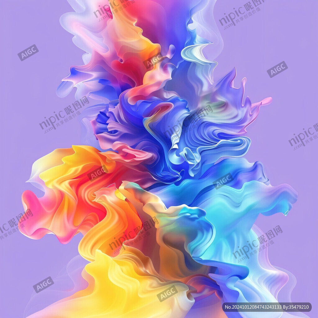 流光意境彩色渲染图案