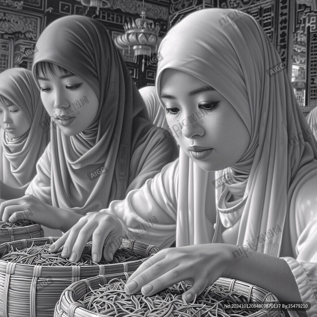 回族生产生活场景