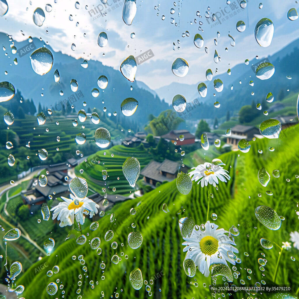 春天雨季风景