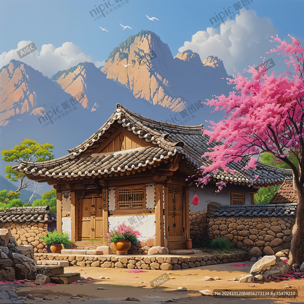 韩式乡间建筑庭院