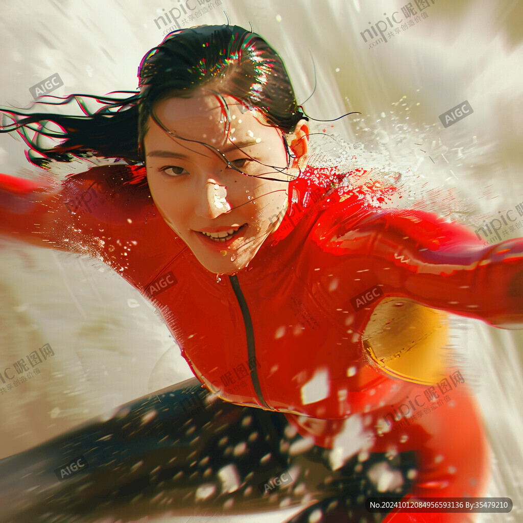 游泳特效海报