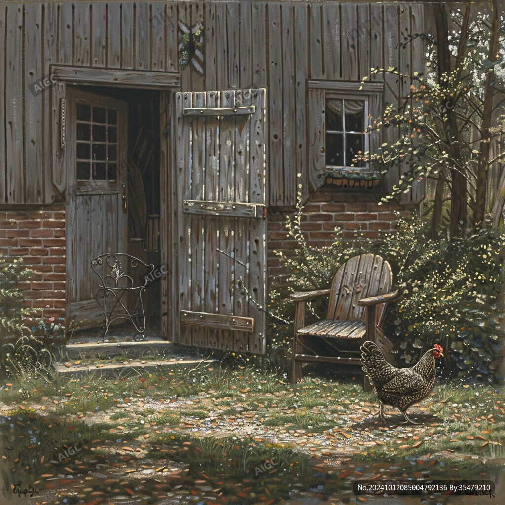 小木屋装饰画
