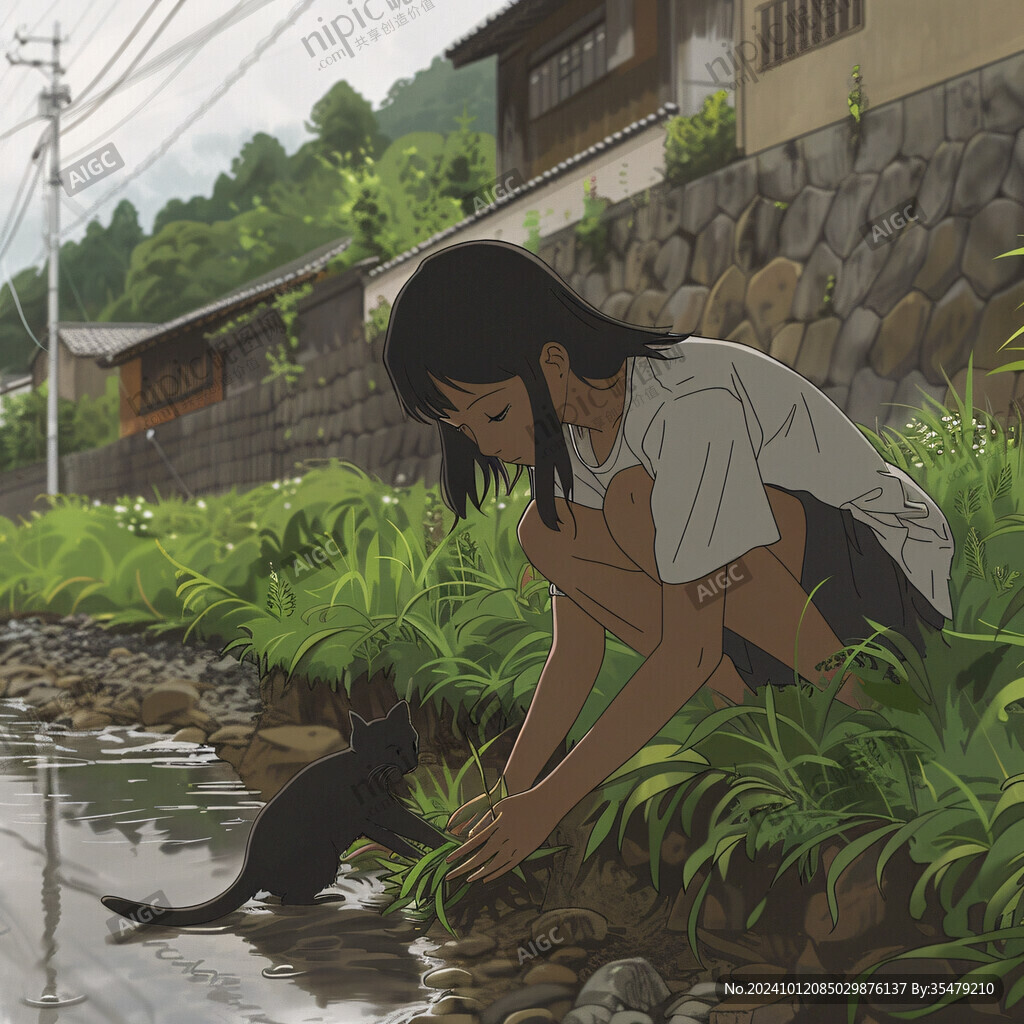 稻田鱼插画