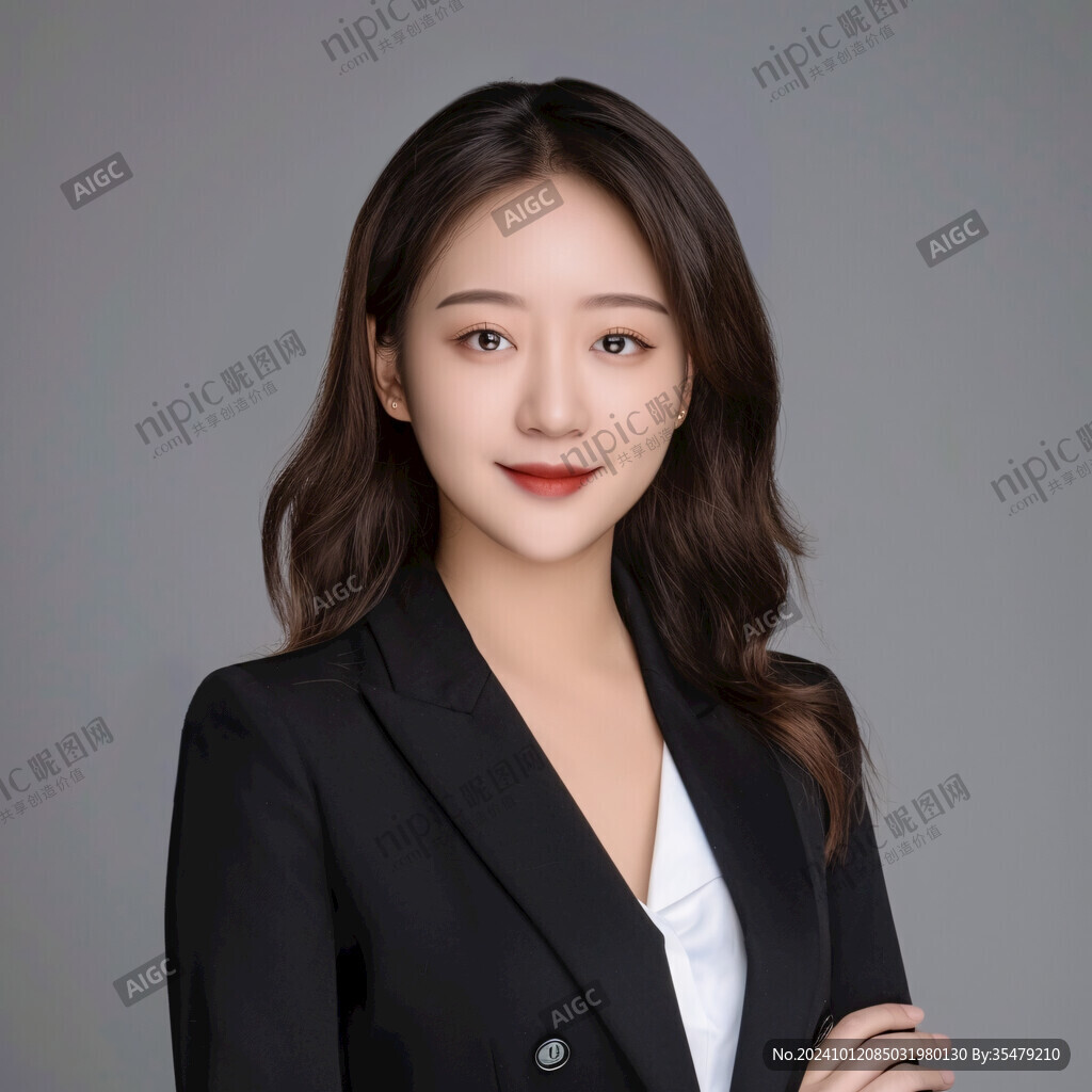 女生证件照正装