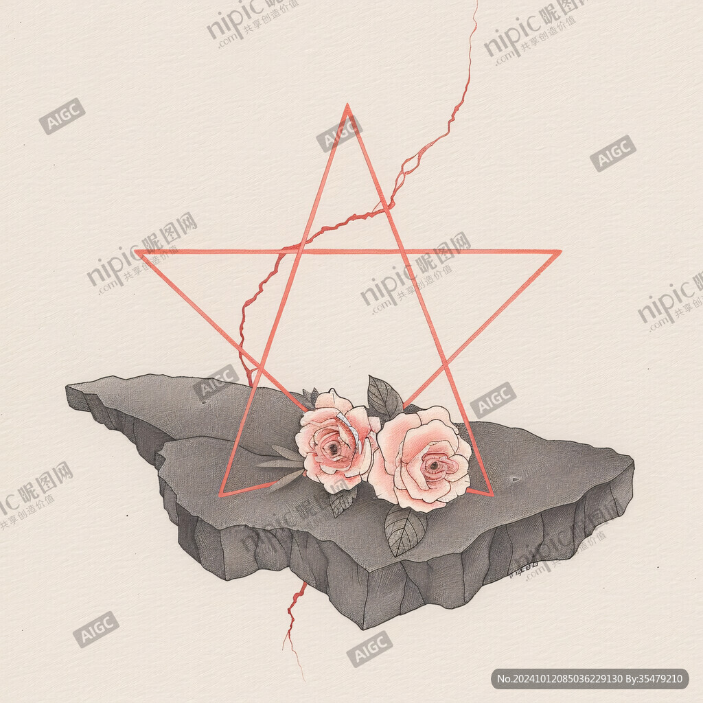 情人节玫瑰插画