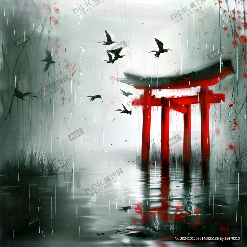 日本风景无框画