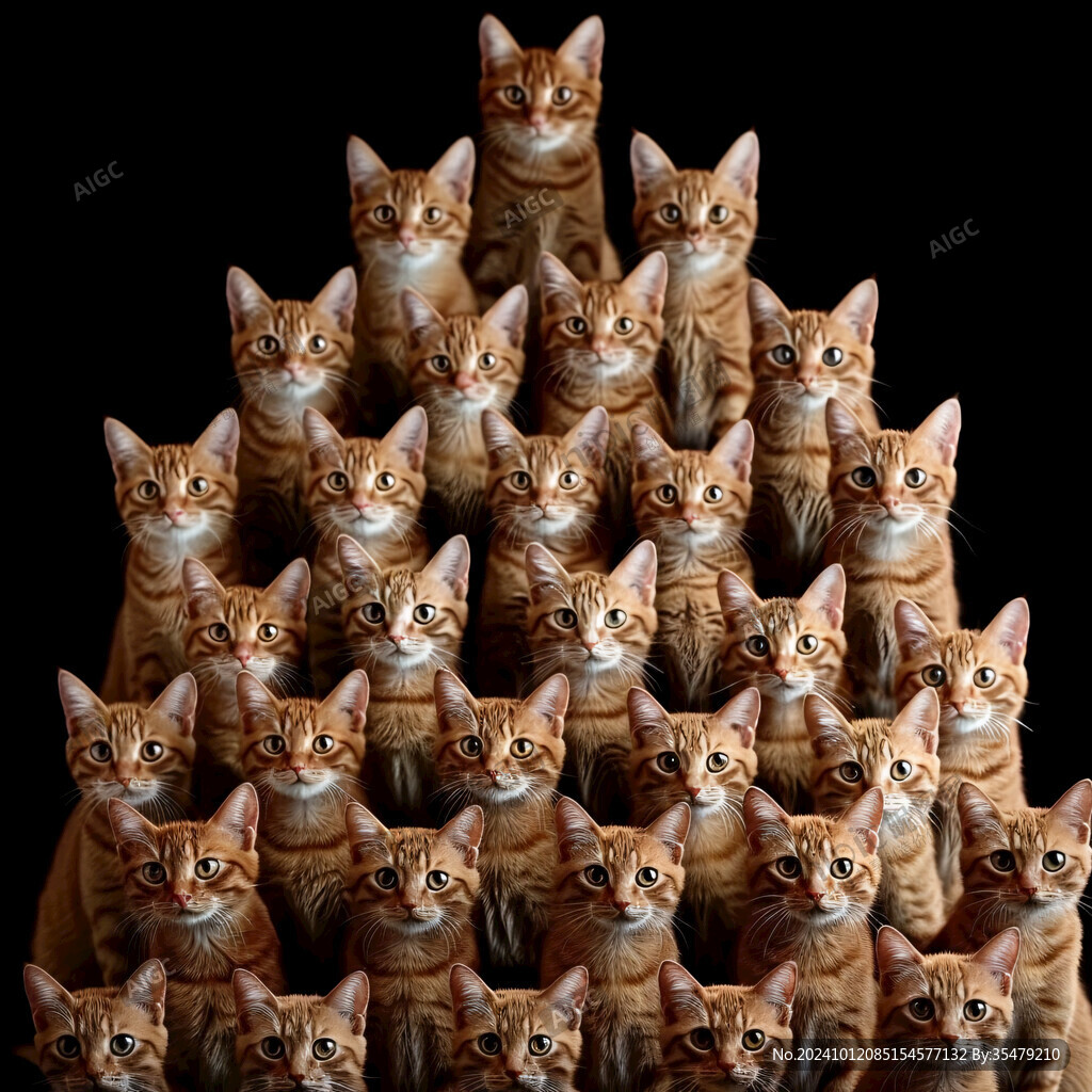 一窝猫素材