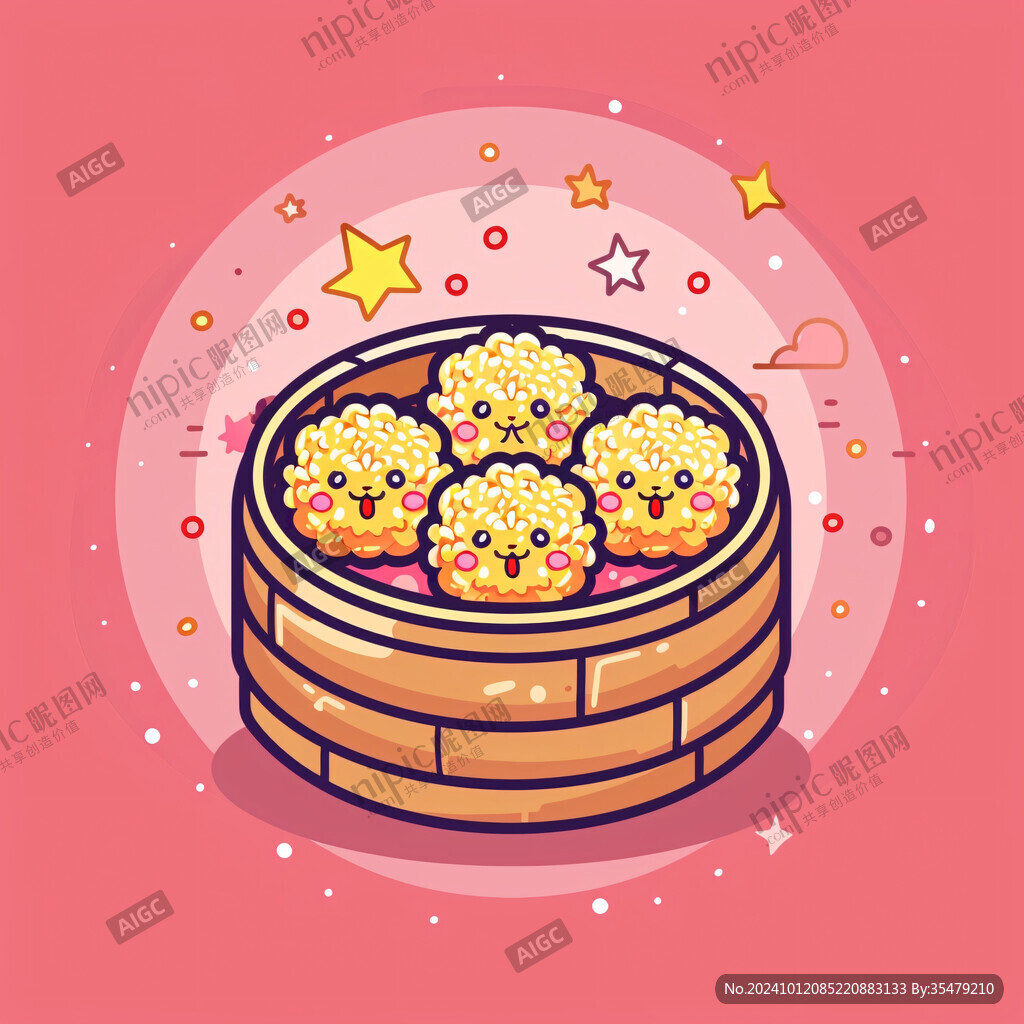棋子烧饼插画