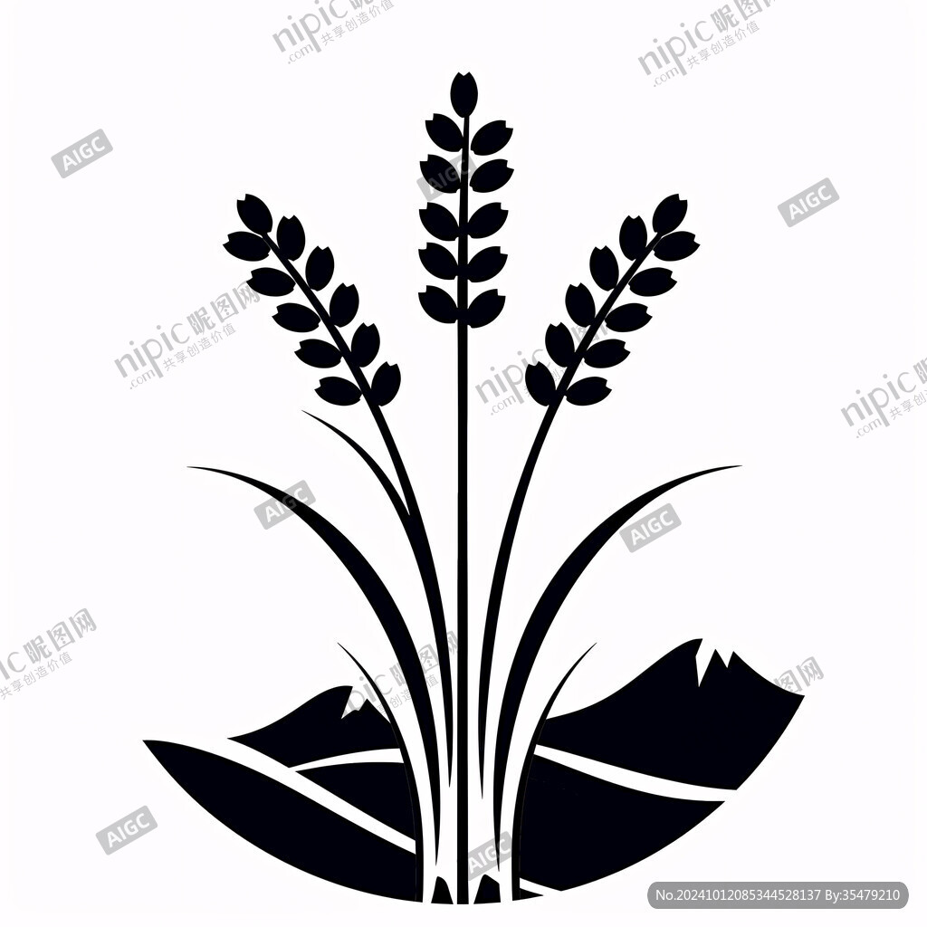 稻穗麦子图标