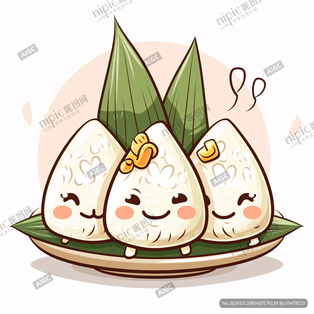 原创卡通肉粽