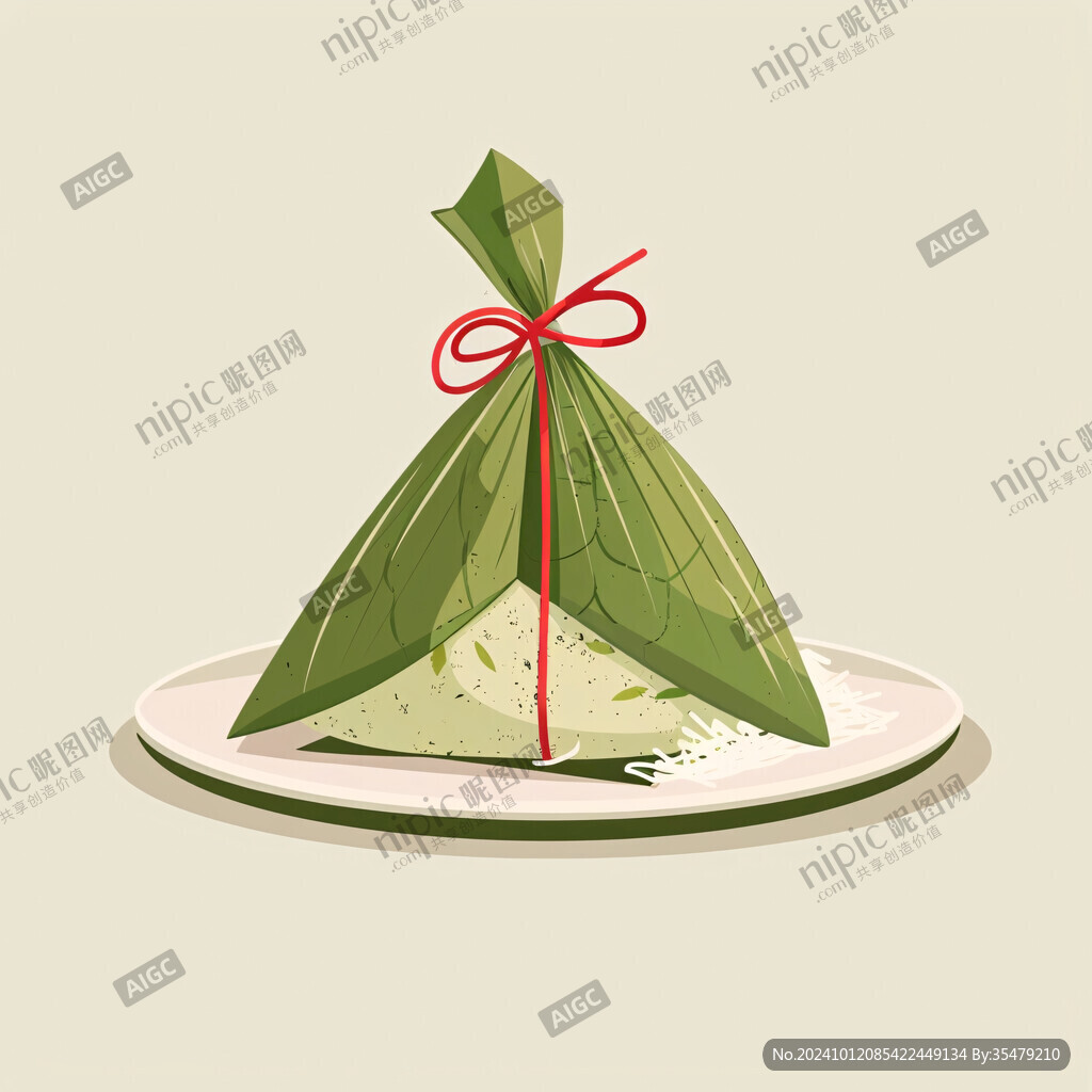 插画风粽子