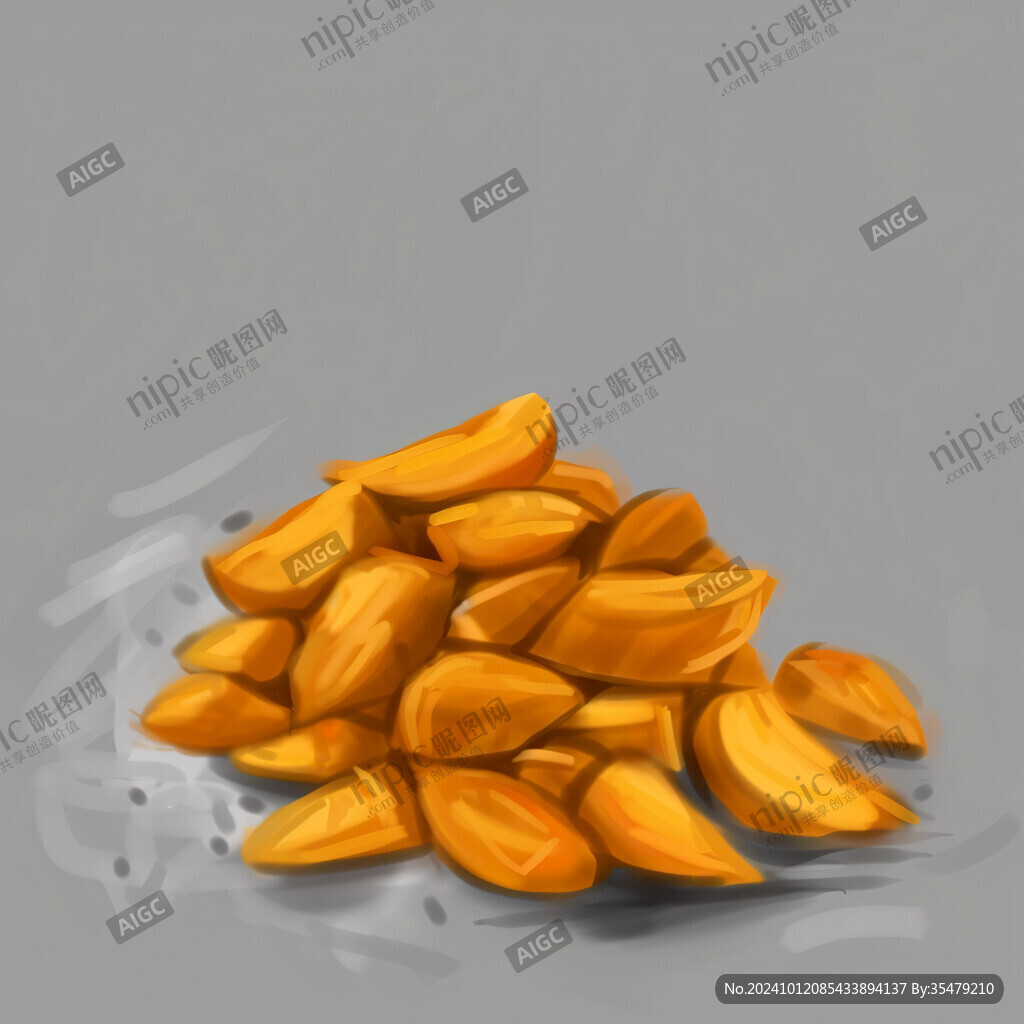 手绘巴西松子