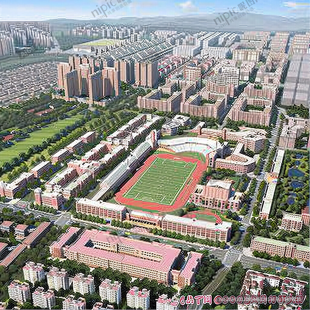 学校鸟瞰图大图