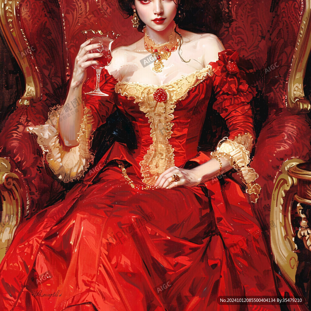 欧洲宫廷美女贵妇