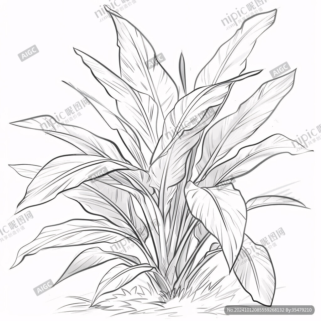 手绘石菖蒲
