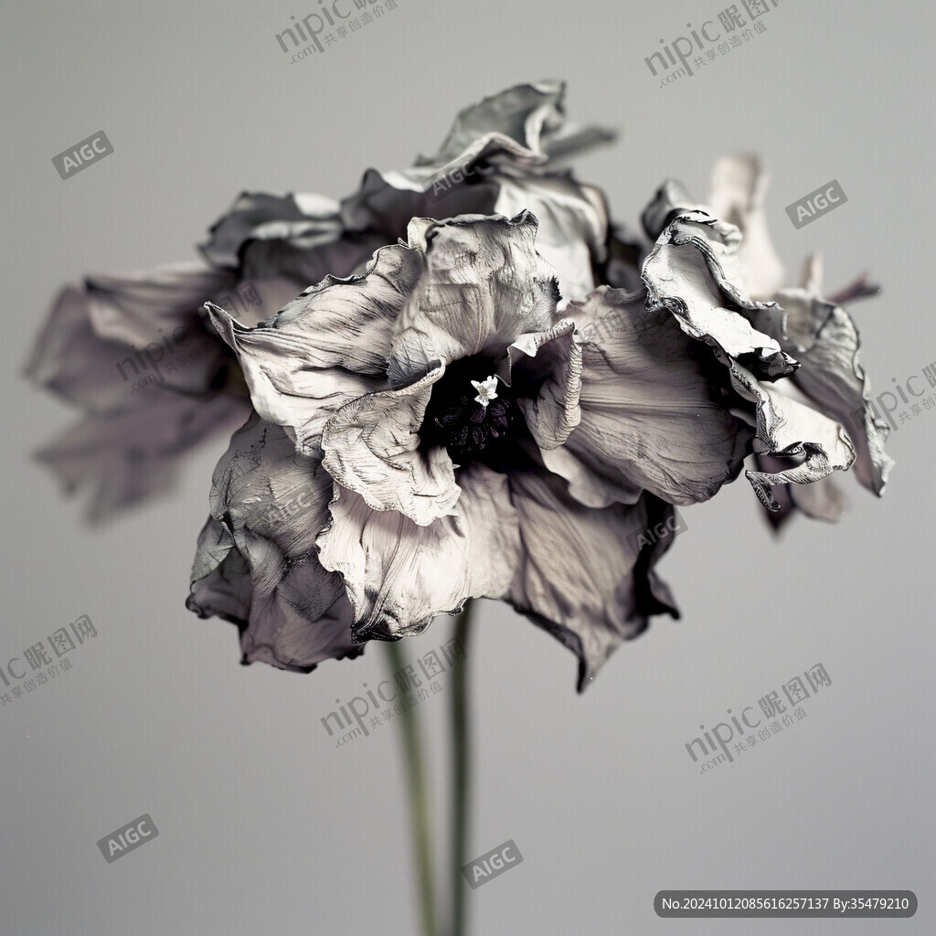 枯萎的花朵素材