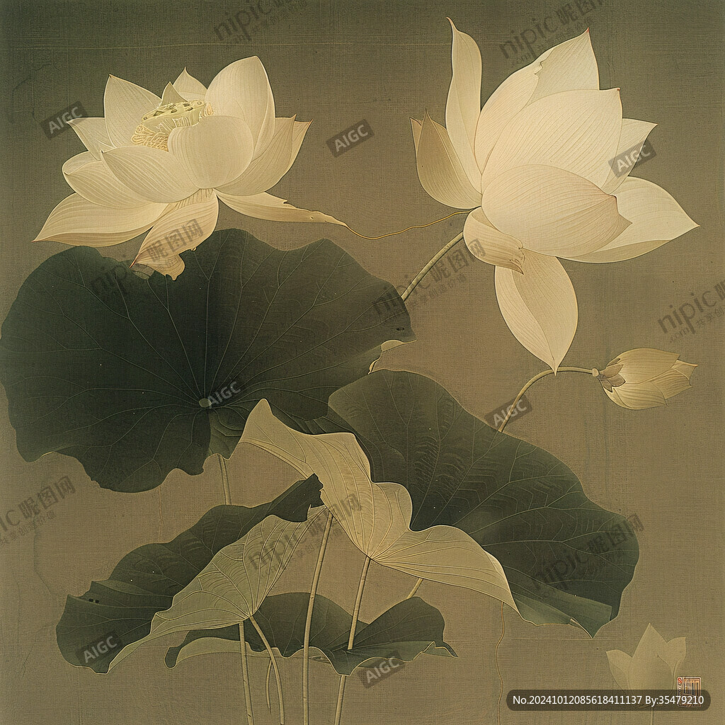 金色荷花壁纸