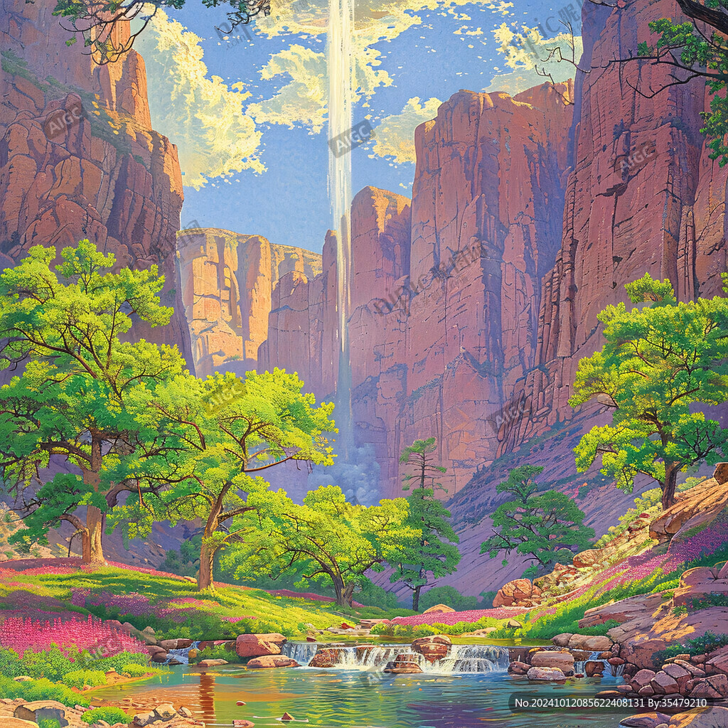 高山流水场景