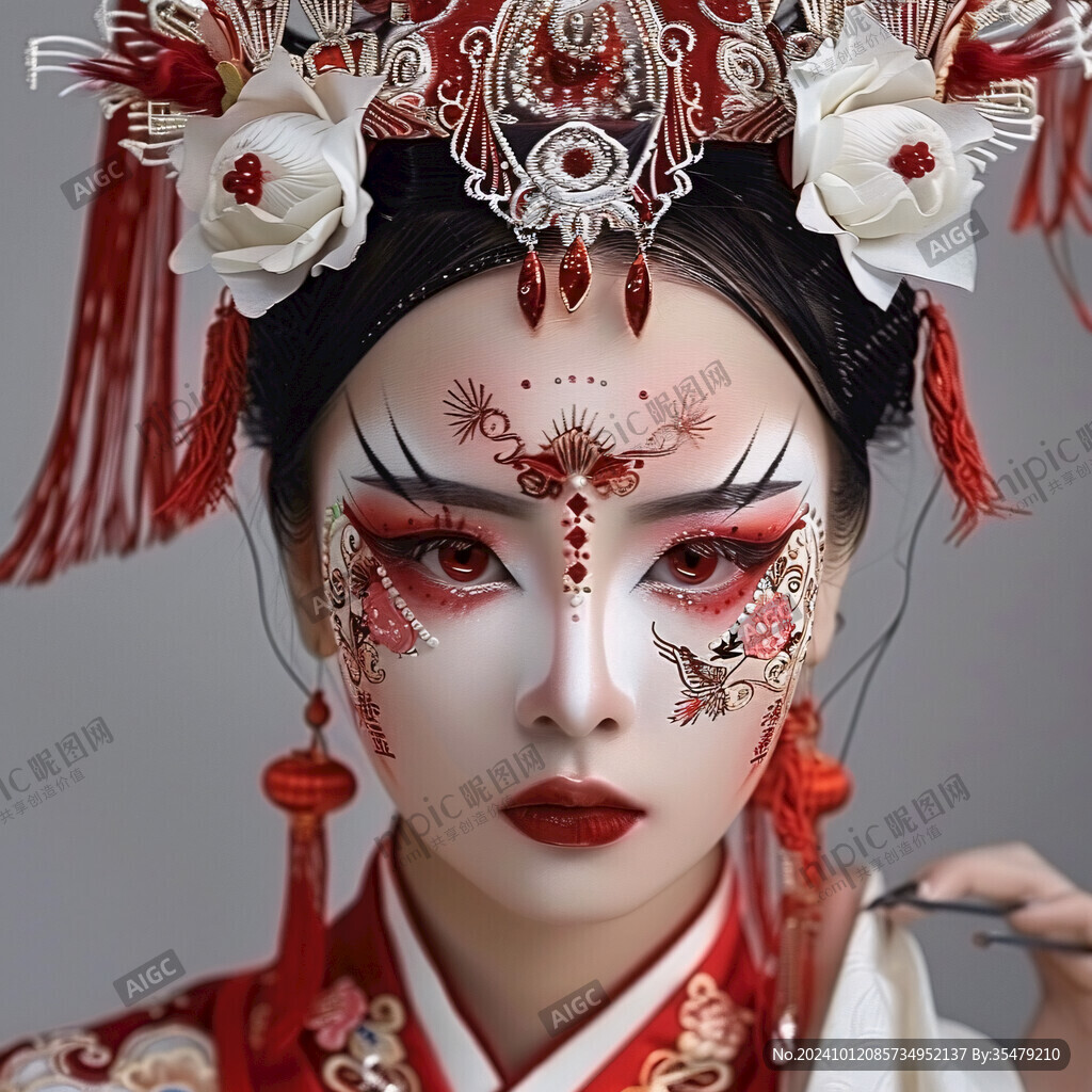 半面妆人物