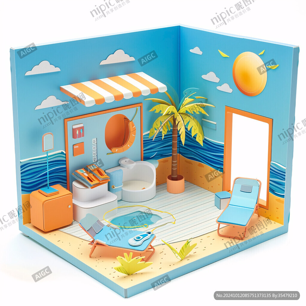 夏天居家场景图