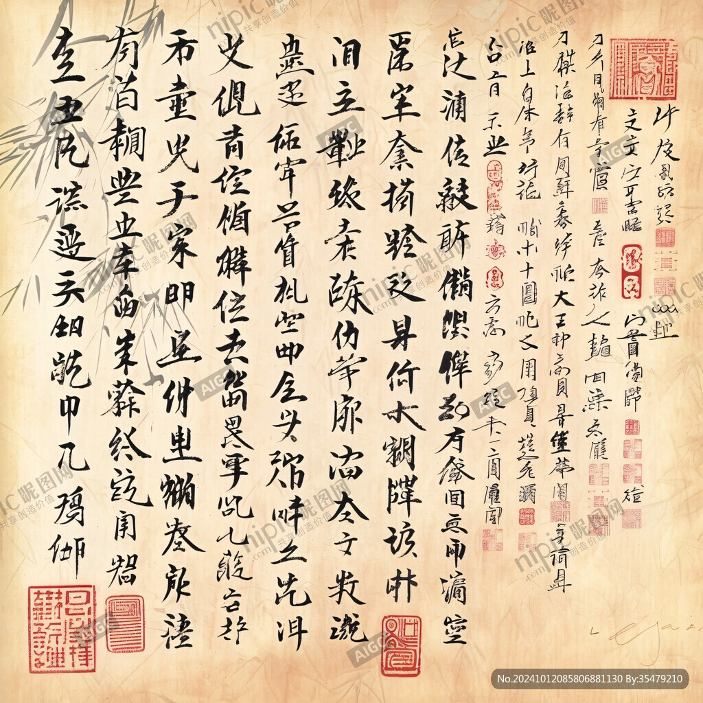 藏经毛笔书法字体