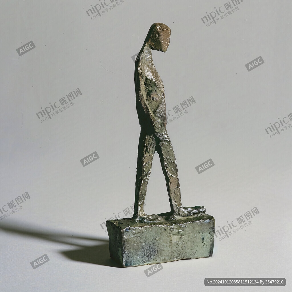 现代铜人像