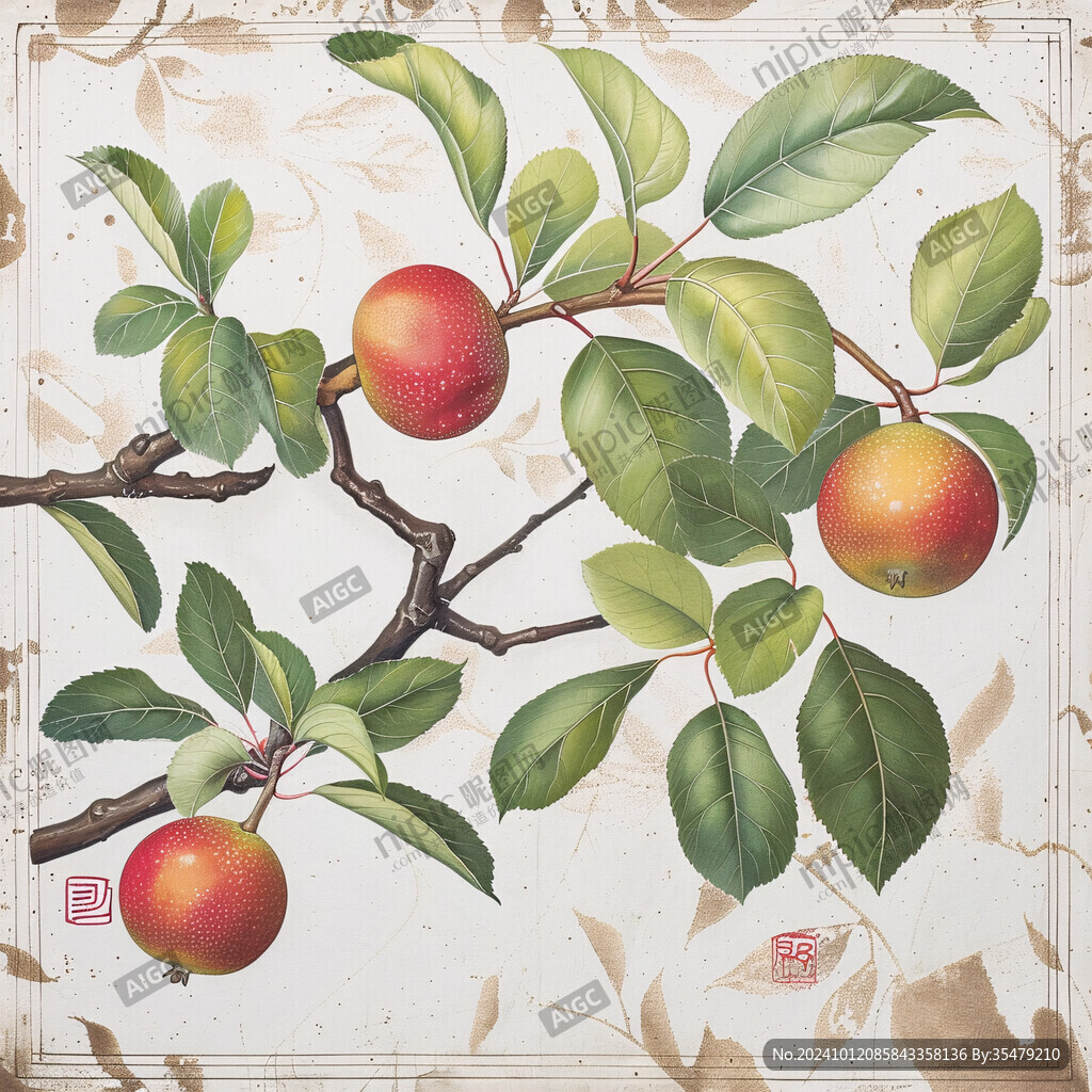中药金弹子插画