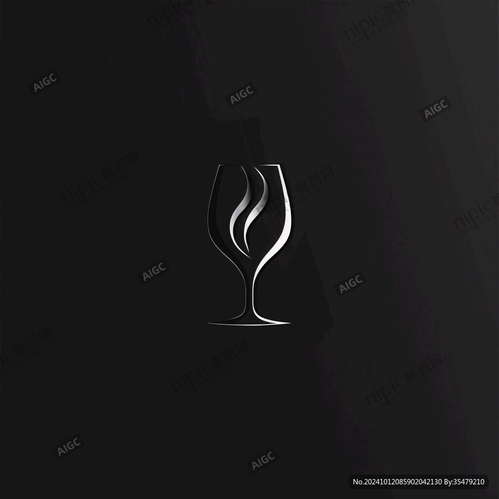 红酒杯子logo