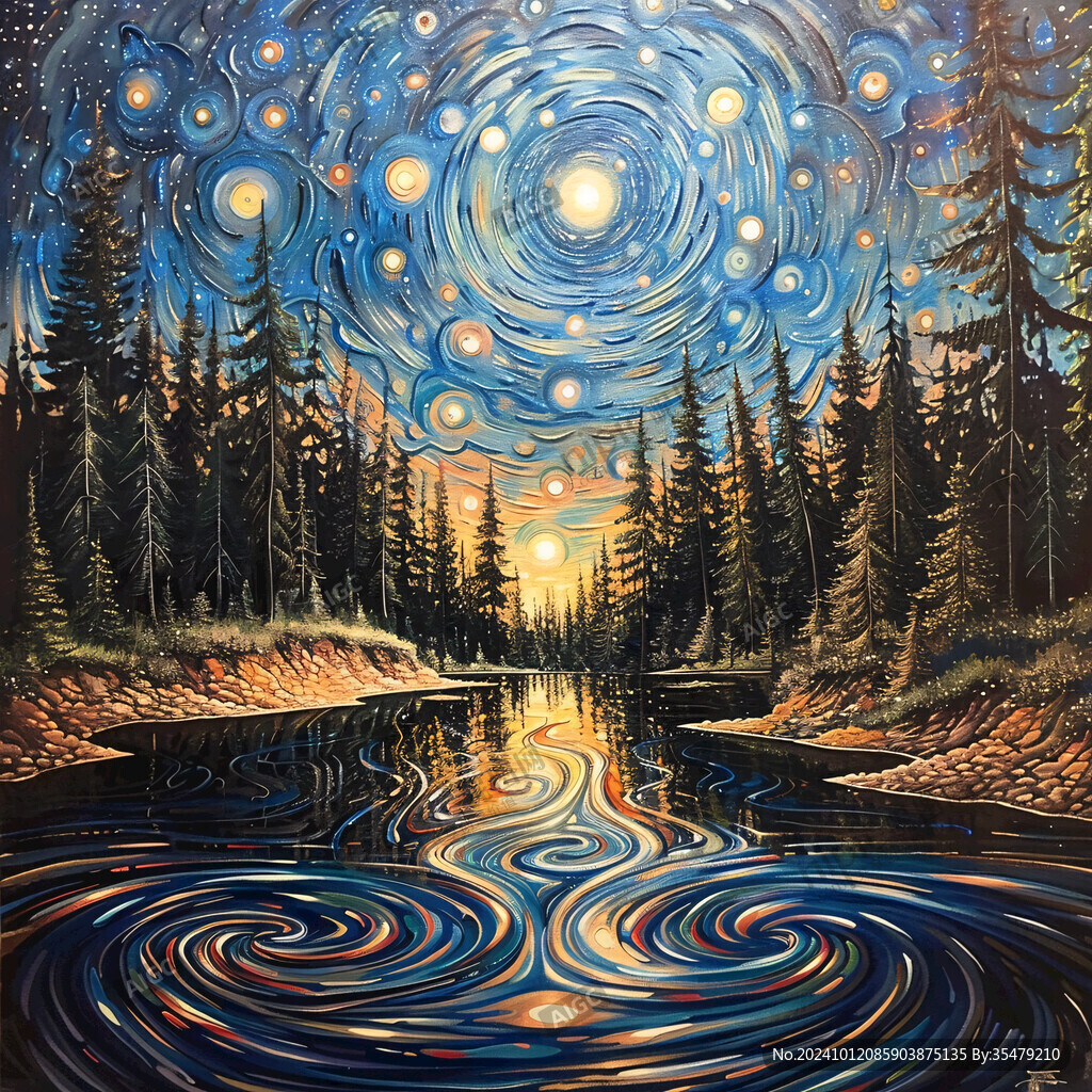 星空立体画