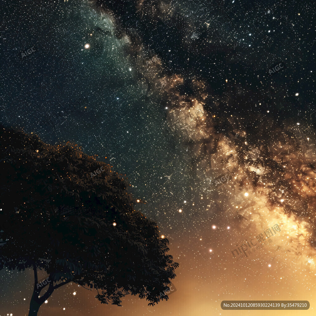 装饰画浪漫星空