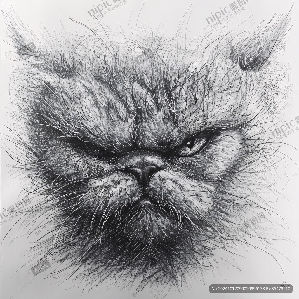 动物素描画