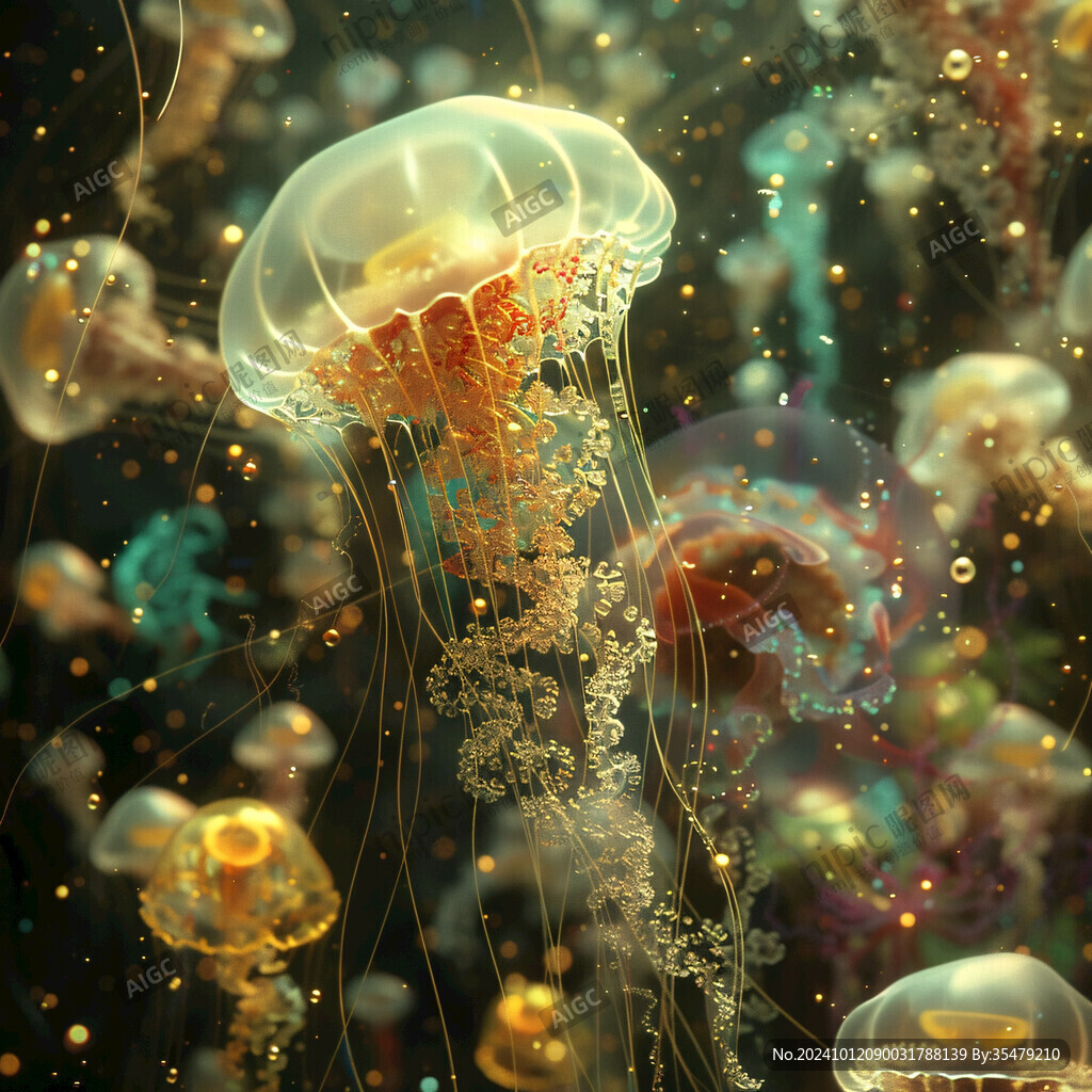 海洋生物梦幻水母