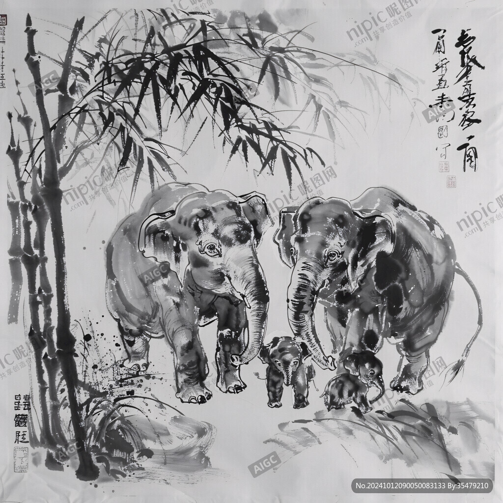 动物字画动物国画